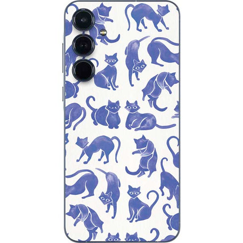 Blue Cats by Cat Coq Galaxy A35 5G Skin